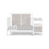 Connelly - 4 In 1 Crib and Changer Combo - White, Rockport Gray - Image 3