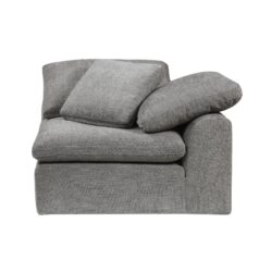 Naveen - Linen Modular Sectional Sofa With Ottoman - Gray