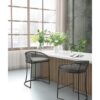 Coastal Design Woven Counter Stool - Dark Gray - Image 2