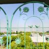 2 Pack Metal Garden Trellis Rustproof Trellis For Climbing Plant Outdoor Flower Support - Green - Image 5