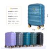 Carry On Luggage Airline Approved Carry On Suitcase With Tsa Approved Carry On Luggage With Wheels Carry On Bag Hard Shell Suitcases - Blue - Image 3