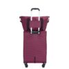 5 Piece Set (18/23/27/Travelbag /Toiletry Bag), Softshell Suitcase Spinner Wheels Terylene Polyester Luggage Sets Carry On Suitcase Luggage Lightweight Durable Suitcase - Wine Red - Image 12