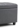 Darcy - Storage Ottoman Bench - Stone Gray - Image 8