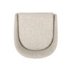 Celest - Upholstered Counter Stool With Low Back And Tapered Legs - Beige / Chrome - Image 7