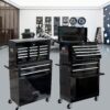 High Capacity Rolling Tool Chest With Wheels And Drawers, 8 Drawer Tool Storage Cabinet - Black - Image 11