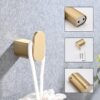 4 Pieces Bathroom Hardware Set Single Towel Bar, Towel Holder, Toilet Paper Holder, Stainless Steel - Brushed Gold - Image 7