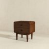 Alexa - Mid-Century Modern Style Night Stand - Brown - Image 15