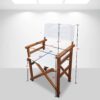 Folding Director Chair Canvas (Set of 2) - White - Image 3