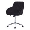 Adjustable Ergonomic Office Chair, Swivel Backrest Seat - Black - Image 6