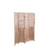 Panel Solid Wood Folding Room Divider - Natural - Image 7