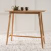 Bar Height Dining Table With Splayed Legs And Elongated Rectangular Top - Natural - Image 2