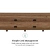 Rustic Barndoor Open-Storage TV Stand For TVs Up To 80" - Gray Wash - Image 2