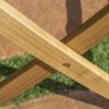 Blissique - Outdoor Foldable Wood Dining Table With Slat Design - Natural - Image 8
