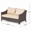 Antibes - 4 Pieces Wicker Chat Set - Brown / Beige - Image 10