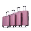 Luggage 4 Piece Lightweight Suitcase With Rotating Wheels, 24" And 28" With Tsa Lock, (16/20/24/28) - Pink - Image 16