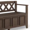 Amherst - Entryway Storage Bench - Farmhouse Brown - Image 8