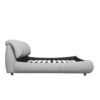 King Size Luxury Upholstered Platform Bed With Oversized Padded Backrest And Solid Wood Frame, Suitable For Multiple Heights Of Mattresses - Gray - Image 8