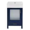 Bathroom Vanity With Ceramic Sink And Ample Storage, Ideal For Small Bathrooms - Blue - Image 11