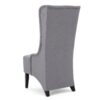 Alight - Upholstered Dining Chair With High Back And Birch Wood Legs - Light Gray - Image 9