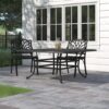 64" Square Dining Table - Dark Lava Bronze - Image 4