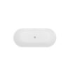 Acrylic Freestanding Soaking Bathtub With Classic Slotted Overflow And Toe-Tap Drain In Chrome, Cupc Certified.Easy To Install, 02138 - Glossy White - Image 8