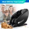 Massage Chair Full Body, Shiatsu Massage Chair Recliner With Airbag Massage, LCD Touch Screen, Lower Back And Calf Heating, Customizable Features And Zero Gravity Modes - Black - Image 8