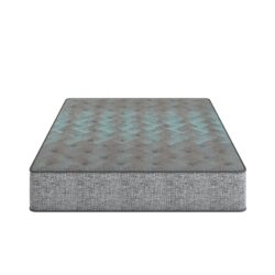 Comfort Care - 9" Queen Size, 2 Sided Foam Core Mattress, Medium Comfort - Gray / Blue