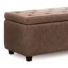 Hamilton - Storage Ottoman - Distressed Umber Brown - Image 6