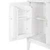 4 Door Sideboard Storage Cabinet With Door Shelf For Living Room And Dining Room, 2 Large Cabinets With Adjustable Shelf - White - Image 24