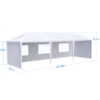 10X30' Wedding Party Canopy Tent Outdoor Gazebo With 5 Removable Sidewalls - White - Image 3