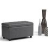 Darcy - Storage Ottoman Bench - Stone Gray - Image 9