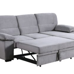 Kipling - Reversible Sleeper Sectional Sofa Chaise - Gray