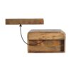Chunky Floating Bedside Table - Brown - Image 4