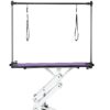Hydraulic Pet Grooming Table With"H" Arm - Purple - Image 4