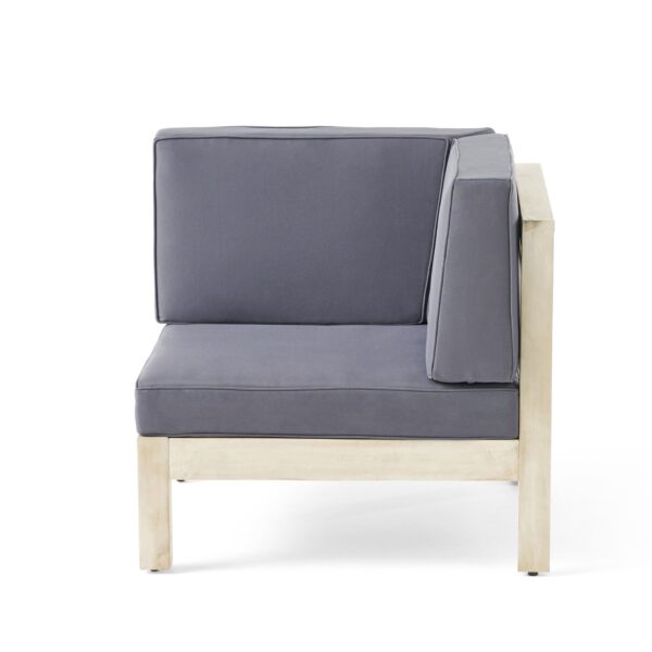 Brava - X Back Right Arm Chair - Light Gray