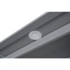 Queen Size Murphy Wall Bed With Shelves And LED Lights - Gray - Image 8