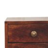 Mini 2 Drawer Bedside Table - Walnut - Image 6