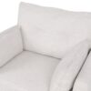 Contemporary Fabric Club Chair With Birch Wood Legs - Beige - Image 13