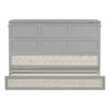 Queen Murphy Bed With Large Drawers - Gray - Image 7
