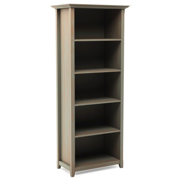 Amherst - 5 Shelf Bookcase - Distressed Gray