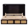 Full Size Murphy Bed With Large Drawers And Elegant Design - Espresso - Image 3