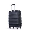Expandable 3 Piece Luggage Sets Pc Lightweight & Durable Suitcase With Two Hooks, Spinner Wheels, Tsa Lock, (21/25/29) - Black - Image 13