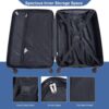 Luggage 4 Piece Lightweight Suitcase With Rotating Wheels, 24" And 28" With Tsa Lock, (16/20/24/28) - Blue - Image 7
