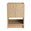Modern Freestanding Bathroom Vanity With 2 Soft Closing Doors, Excluding Sink - Oak - Image 13