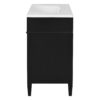 Bathroom Vanity With Top Sink, Modern Bathroom Storage Cabinet, 2 Drawers And A Tip-Out Drawer, Single Sink Bathroom Vanity - Black - Image 12