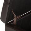 Castleford - Storage Ottoman - Coffee Brown - Image 4