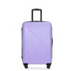 3 Piece Luggage Sets Lightweight Suitcase With Two Hooks, Spinner Wheels, Tsa Lock, (20/24/28) - Light Purple - Image 6