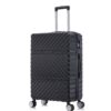3 Piece Travel Lightweight Suitcase With Wheels, Password Lock, Business And Travel Carry On Luggage (20" / 24" / 28") - Black - Image 4