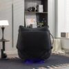 270 Swivel Glider Recliner Chair, Power Recliner Rocking Chair, USB Port Charge For Nursery Chair With Atmosphere Lamp For Living Room Bedroom Apartment - Black - Image 9