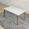 Lindsey - White Top Dining Table - Brown / White - Image 4